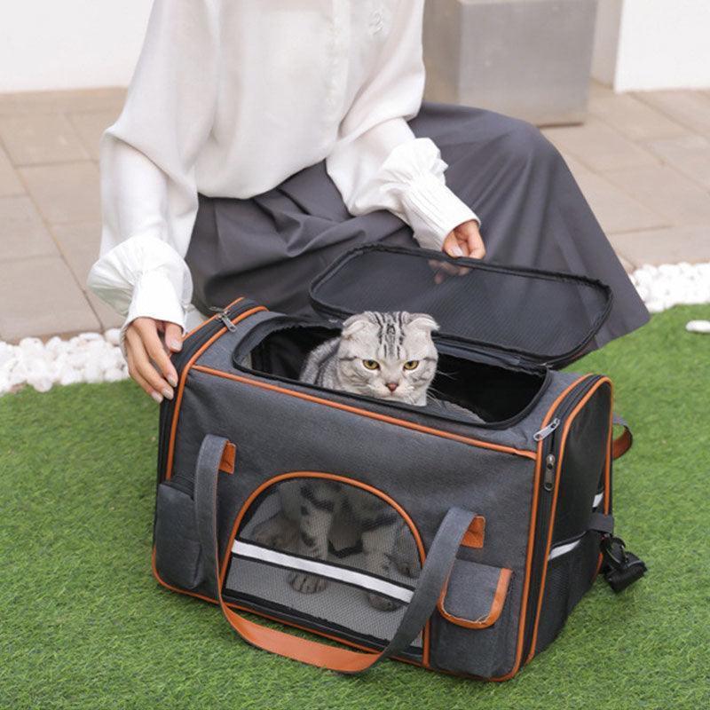 Cat Carrier Bag Foldable Tote 3 Color Handbag - MEWCATS