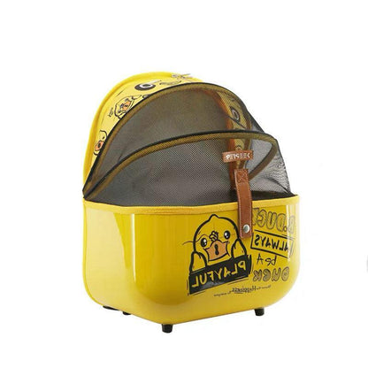 Cat Carrier Bag Portable White Travel Backpack