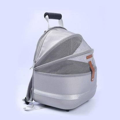 Cat Carrier Bag Portable Breathable White Outdoor travel Pet Backpack