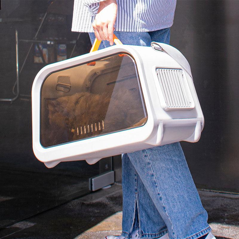 Cat Carrier Bag Air Box Space Capsule Tote High Value Handbag Grey Pet Cage