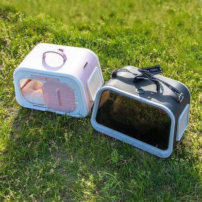 Cat Carrier Bag Air Box Space Capsule Tote High Value Handbag Beige Pet Cage