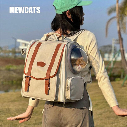 Cat Carrier Bag Travel Backpack with Bubble