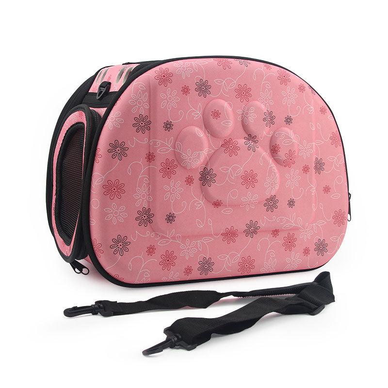 Cat Carrier Bag Travel Foldable Tote Pink Portable Handbag Shoulder Bag