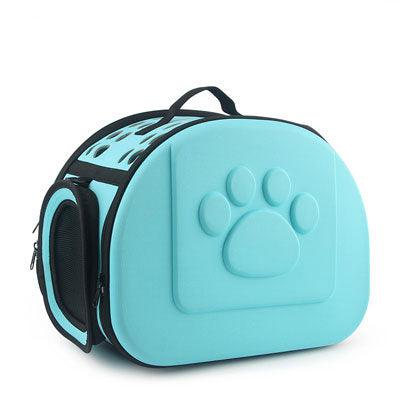 Cat Carrier Bag Travel Foldable  Green Portable Handbag Shoulder Bag