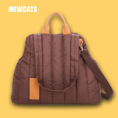 Cat Carrier Bag Waterproof Luxury Fashion Outdoor Travel Tote 5 Color Pet Handbag