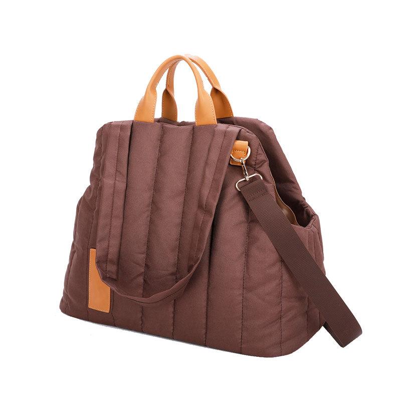 Cat Carrier Bag Waterproof Luxury Fashion Outdoor Travel Tote Coffee Pet Handbag