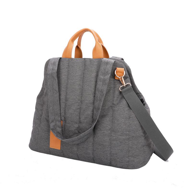 Cat Carrier Bag Waterproof Luxury Fashion Outdoor Travel Tote Grey Pet Handbag