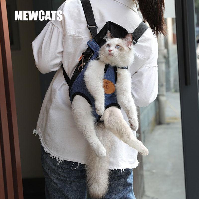 Cat Carrier Front Pack Outdoor Small Cat Sling Bag 2 Color Backpack