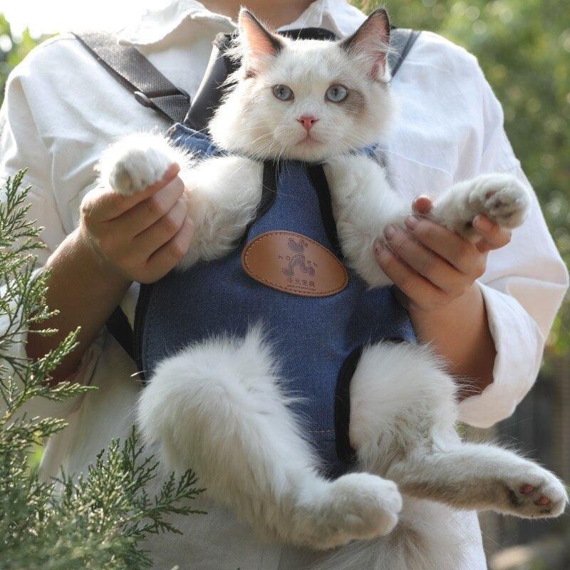 Cat Carrier Front Pack Outdoor Small Cat Sling Bag 2 Color Backpack