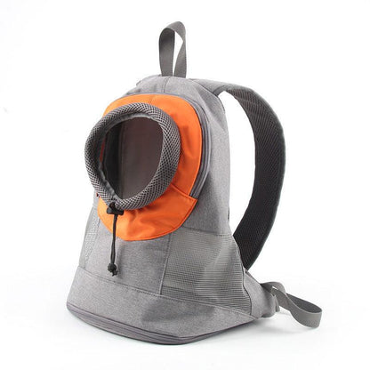 Cat Carrier Front Pack Breathable Transport Bag Outdoor Travel Orange Pet Backpack