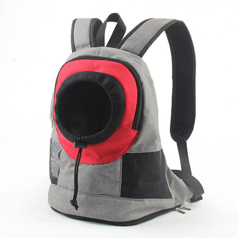 Cat Carrier Front Pack Breathable Transport Bag Outdoor Travel Red Pet Backpack