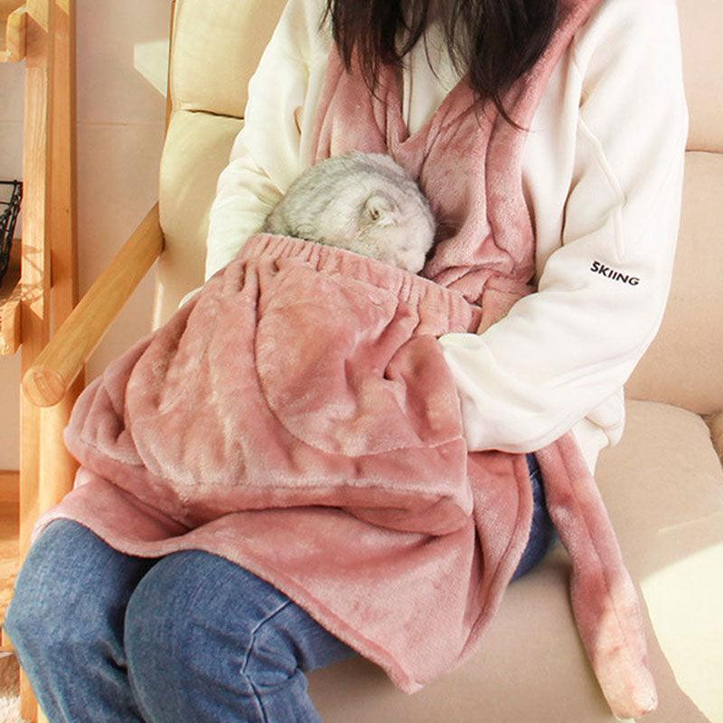Cat Carrier Hoodie Sleeping Bag Warm Apron