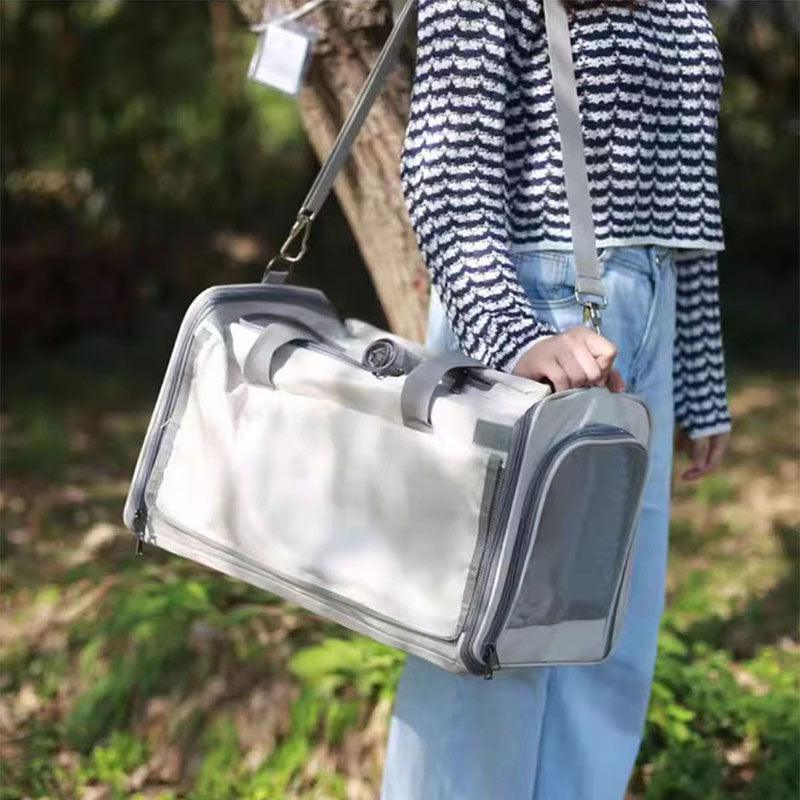 Cat Carrier On Wheels Tote Expandable 3 Style Rolling Luggage - MEWCATS