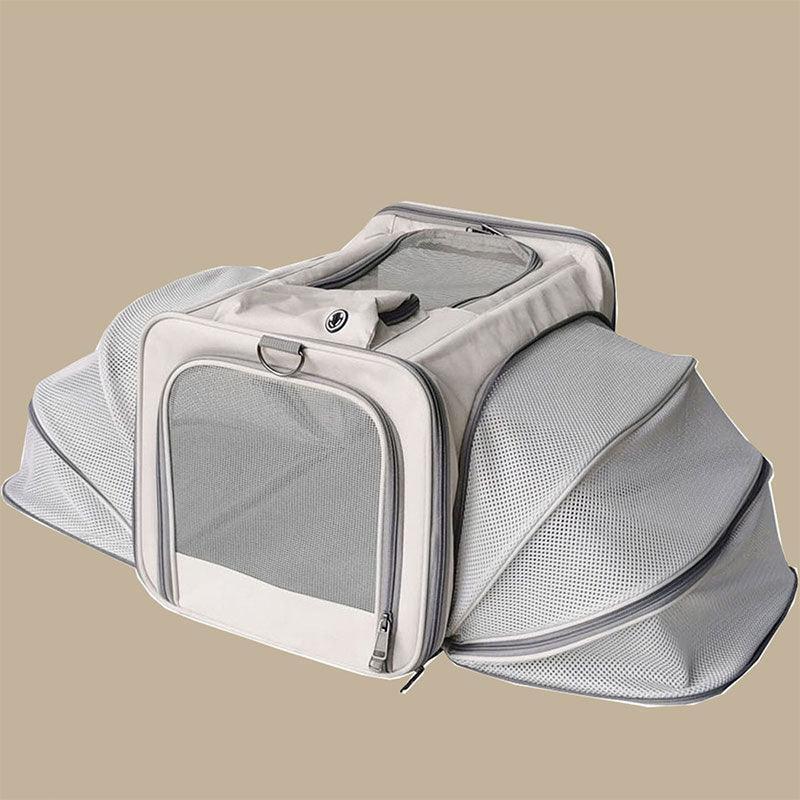 Cat Carrier On Wheels Tote Expandable 3 Style Rolling Luggage - MEWCATS