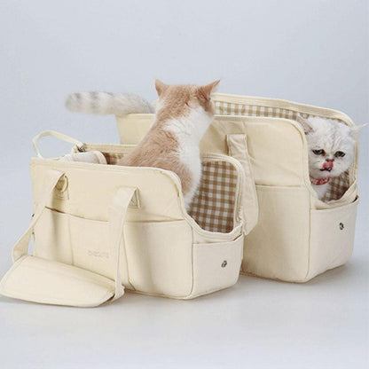 Cat Carrier Outdoor Travel Warm Tote Bag