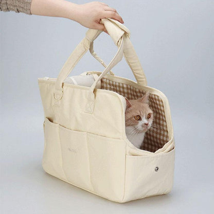 Cat Carrier Outdoor Travel Warm Tote Bag