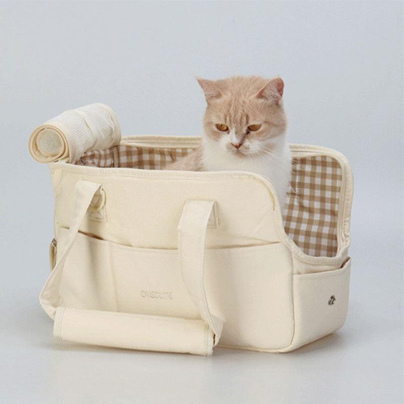 Cat Carrier Outdoor Travel Warm Tote Bag