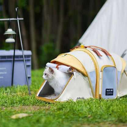 Cat Carrier Tent Foldable Large 2 Color Backpack - MEWCATS