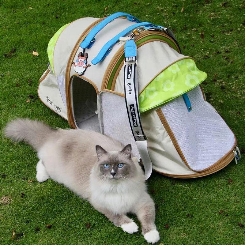 Cat Carrier Tent Foldable Large 2 Color Backpack - MEWCATS