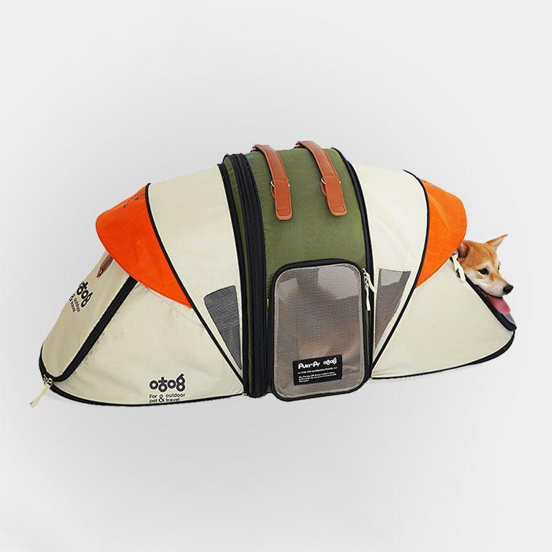 Cat Carrier Bag Tent Expandable Large Capacity Handheld 2 Color Pet Backpack