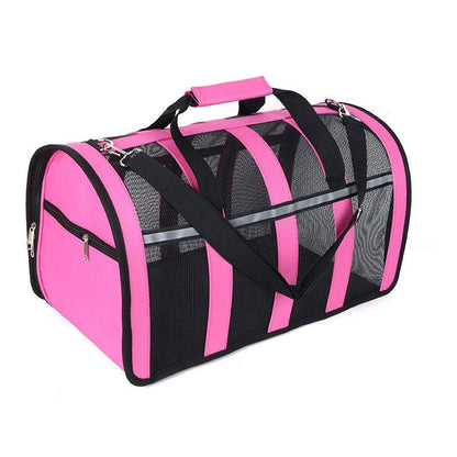 Cat Carrier Tote Portable Breathable Travel Outdoor Shoulder Bag Pink Pet Handbag