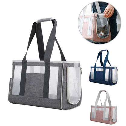 Cat Carrier Tote Breathable Portable Pet Handbag 3 Color Travel Shoulder Bag