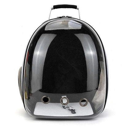 Cat Carrier Black Bag Transparent Breathable Portable Backpack