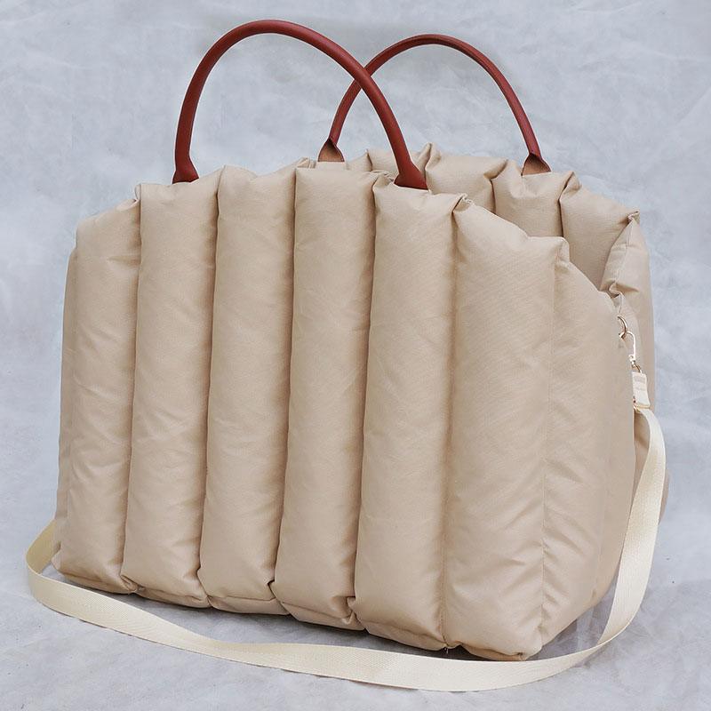 Cat Carrier Bag Warm Soft Portable Foldable Tote Khaki Outdoor Travel Pet Handbag