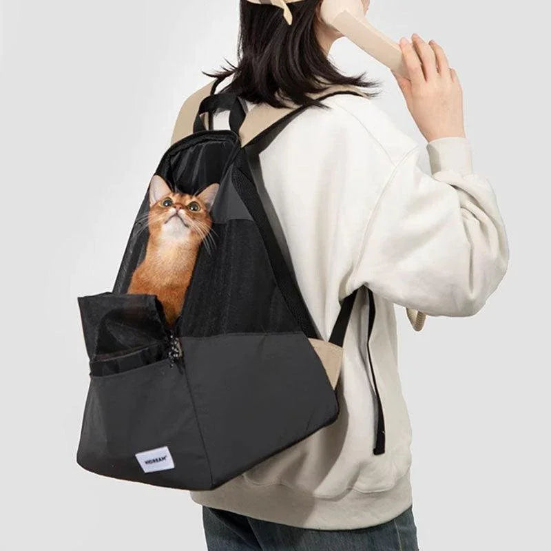 cat backpack leather Cat Carriers Front Pack Lightweight Backpack