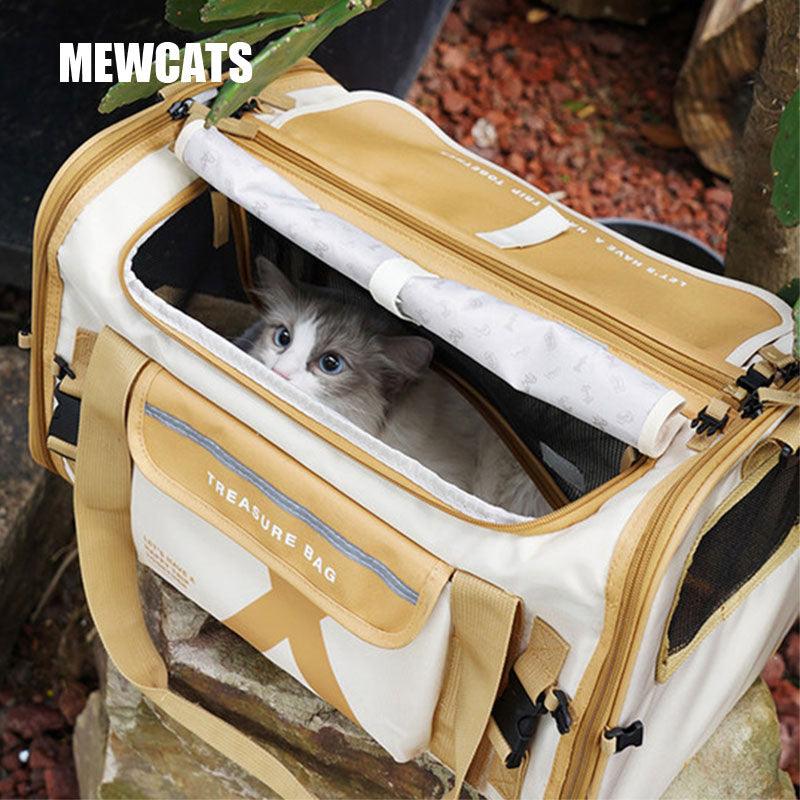 Cat Carrying Bag Shoulder Tote 2 Color Large Capacity Handbag