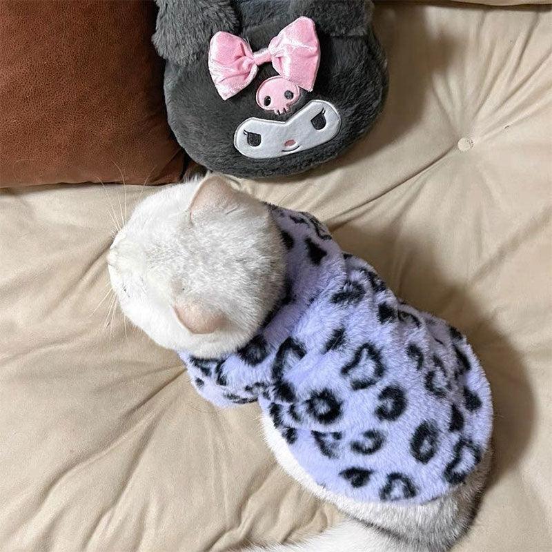 Cat Clothes 3 Color Winter Plush Warm Sweatshirts