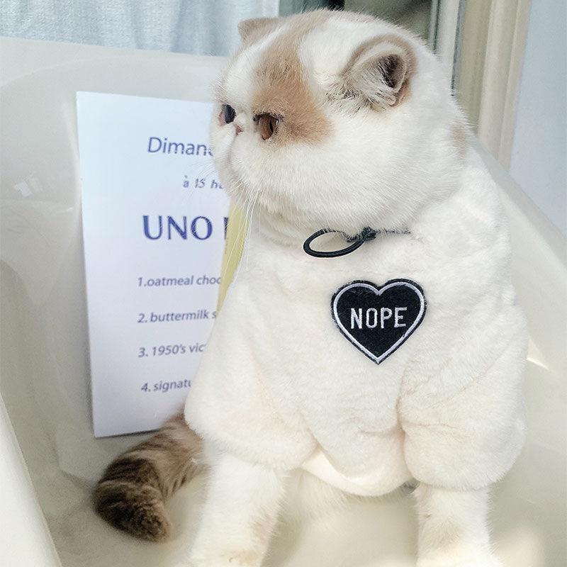 Cat Clothes 3 Color Winter Plush Warm Sweatshirts