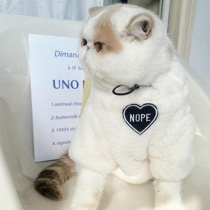 Cat Clothes 3 Color Winter Plush Warm Sweatshirts