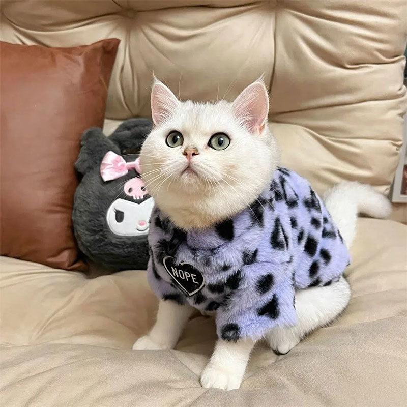 Cat Clothes 3 Color Winter Plush Warm Sweatshirts