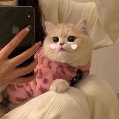 Cat Clothes 3 Color Winter Plush Warm Sweatshirts