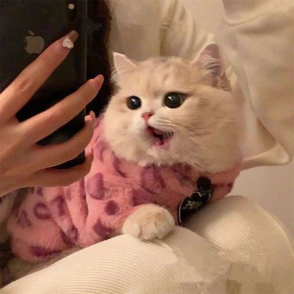 Cat Clothes 3 Color Winter Plush Warm Sweatshirts