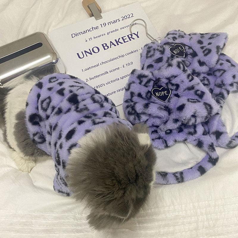 Cat Clothes 3 Color Winter Plush Warm Sweatshirts