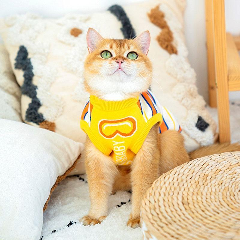 Cat Clothes 3 Color Winter Warm Sweater Vest
