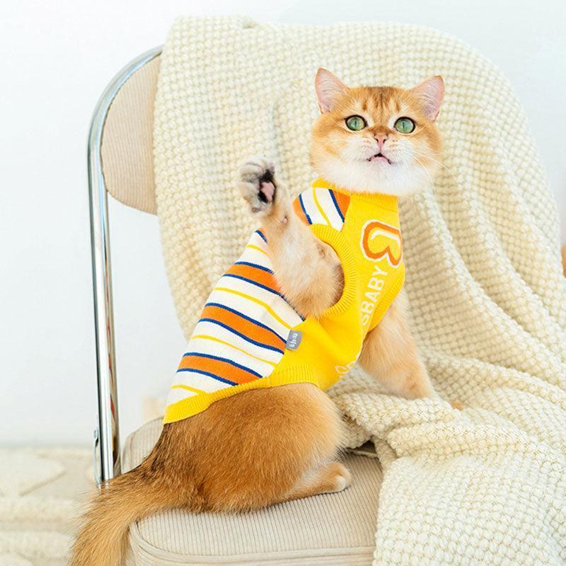 Cat Clothes 3 Color Winter Warm Sweater Vest