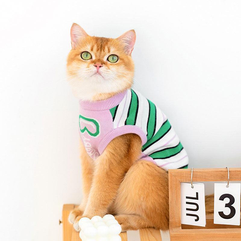 Cat Clothes 3 Color Winter Warm Sweater Vest
