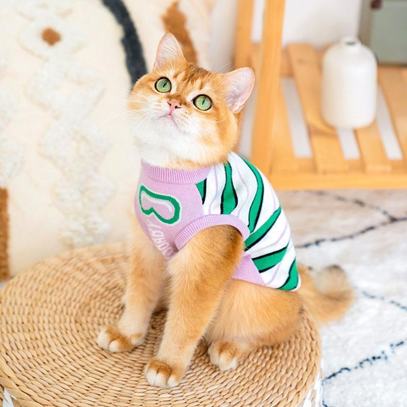 Cat Clothes 3 Color Winter Warm Sweater Vest