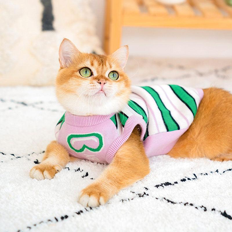 Cat Clothes 3 Color Winter Warm Sweater Vest