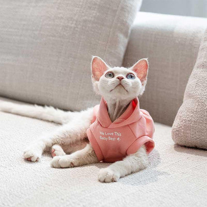 Cat Clothes Sphynx Hairless Cat Hoodie - MEWCATS
