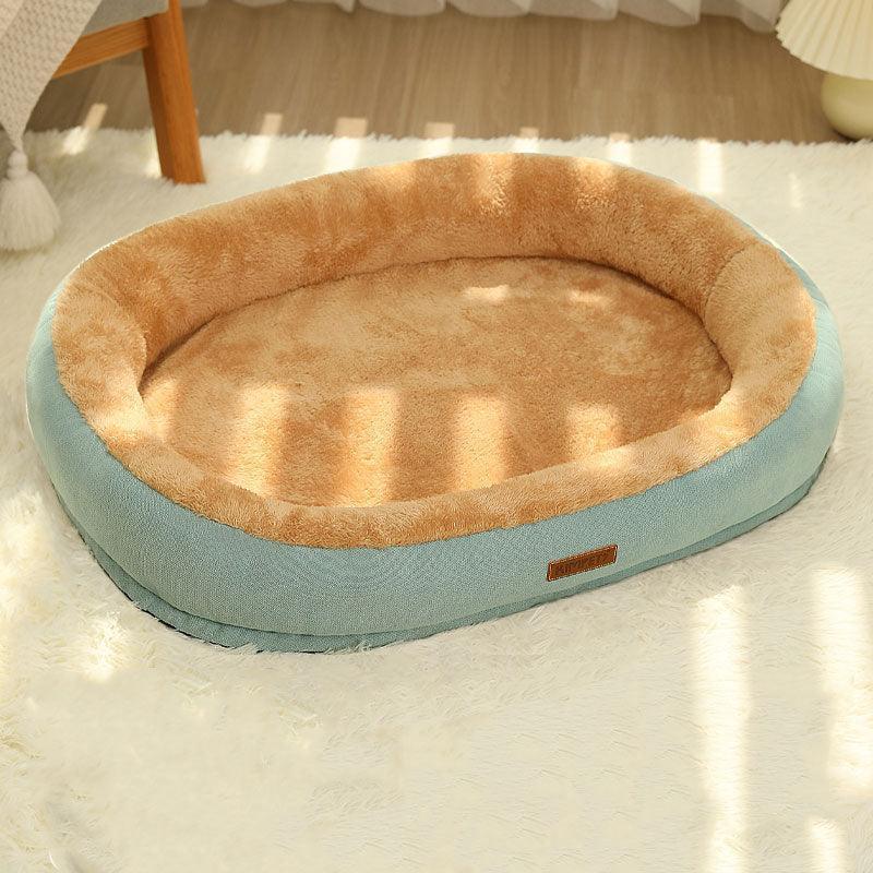 Cat Bed Mat Soft Blue Warm Sleeping Nest