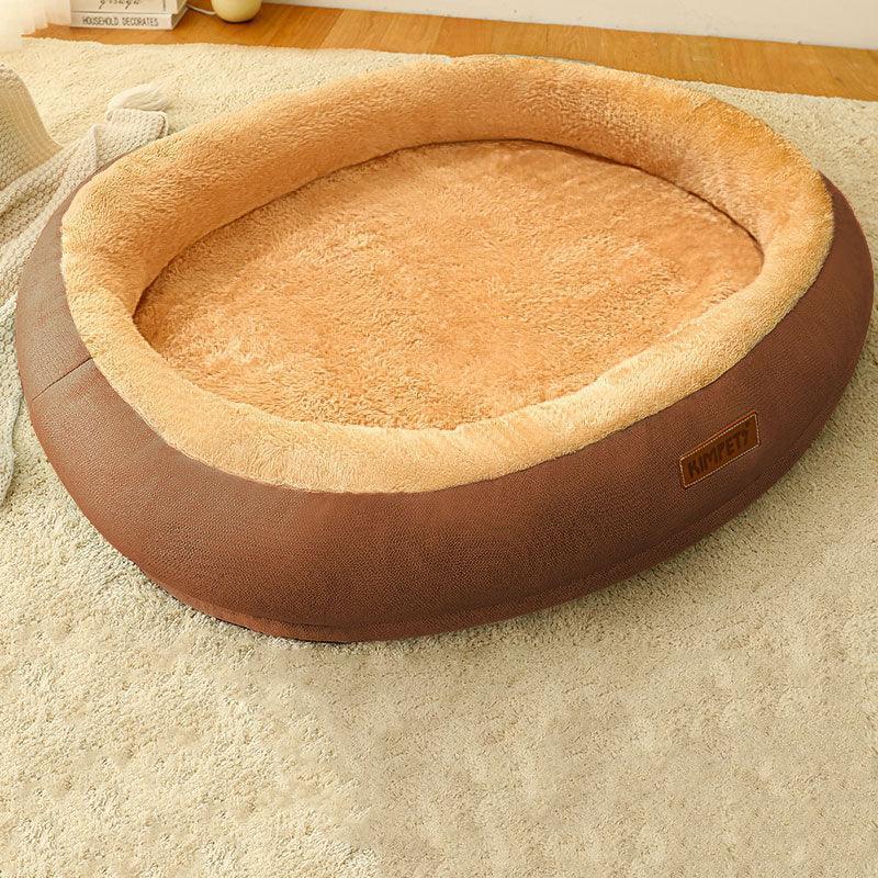 Cat Bed Mat Soft Brown Warm Sleeping Nest