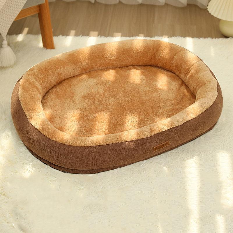 Cat Bed Mat Soft Brown Warm Sleeping Nest
