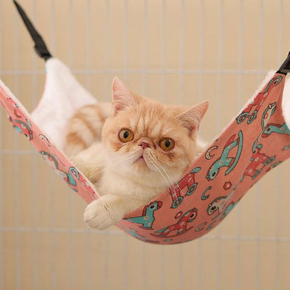 Cat Hammock Breathable 3 Color Summer Double Sided Linen Bed