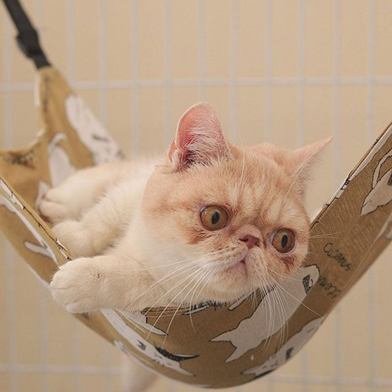 Cat Hammock Breathable 3 Color Summer Double Sided Linen Bed