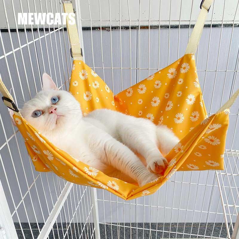 Cat Hammock for Cage Yellow All Season Cute Cat Bed