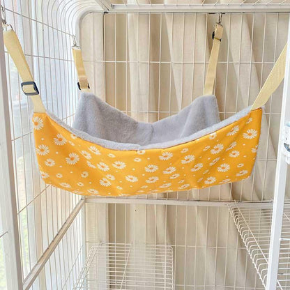 Cat Hammock for Cage Yellow All Season Cute Cat Bed